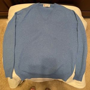 Turnbull & Asser 100% Cashmere V-Neck Sweater